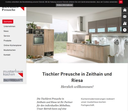 Tischlerei Preusche Zeithain   Tischlerei und Küchen Centrum Preusche   Ihr musterhaus küchen Fachgeschäft in Zeithain  öffnungszeit