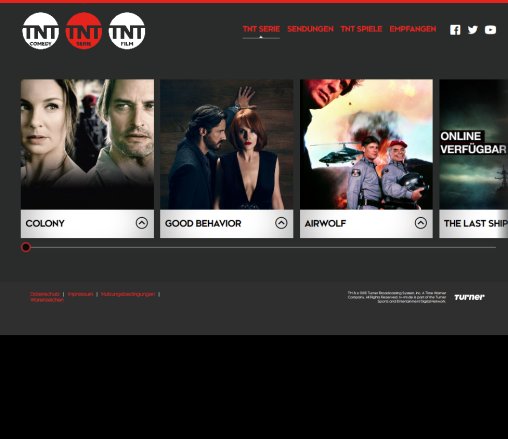 Startseite | TNT Serie   t&auml;glich FOLGEN! Turner Broadcasting System Deutschland GmbH &ouml;ffnungszeit
