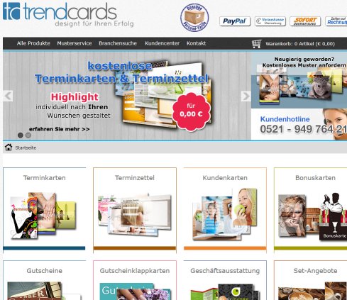 trendcards | Willkommen bei trendcards  öffnungszeit