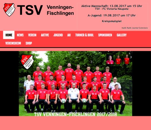 :: TSV Venningen Fischlingen 1913 e.V. :: TSV Venningen Fischlingen 1913 e.V. öffnungszeit