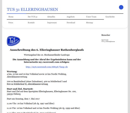 TUS 31 Elleringhausen  öffnungszeit