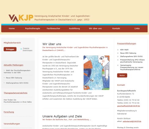 VAKJP | Vereinigung Analytischer Kinder und Jugendlichenpsychotherapeuten in Deutschland e.V Erfahrung VAKJP | Vereinigung Analytischer Kinder und Jugendlichenpsychotherapeuten in Deutschland e.V Öffnungszeit