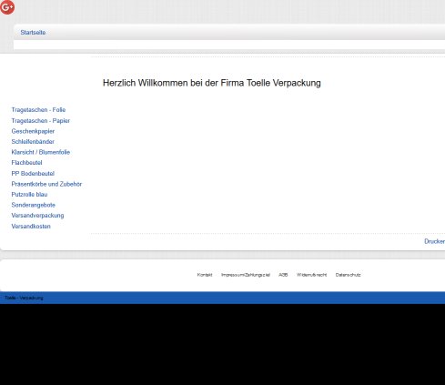Toelle Verpackung öffnungszeit
