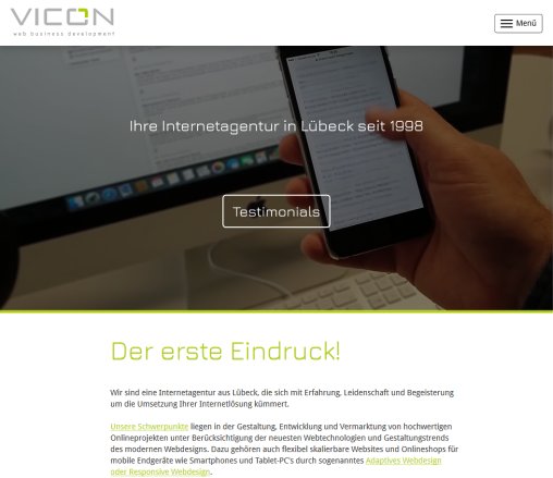 Ihre Internetagentur in Lübeck   vicon Web Business Development   öffnungszeit