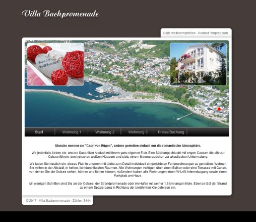 Villa Bachpromenade   4 Sterne Ferienwohnungen direkt am Wasser  öffnungszeit