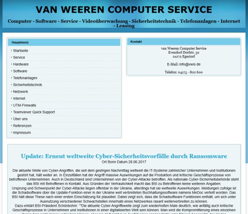 van Weeren Computer Service  öffnungszeit