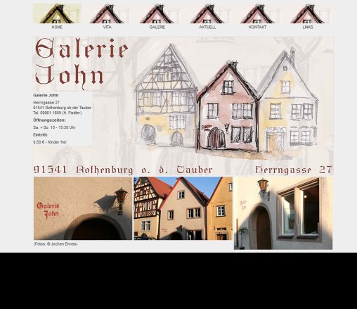 Galerie John   Rothenburg ob der Tauber  öffnungszeit