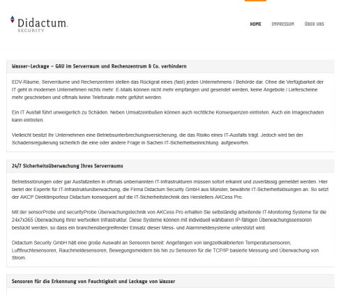 Sensoren für die Erkennung von Wasserleckage und Wasserschaden Erfahrung Sensoren für die Erkennung von Wasserleckage und Wasserschaden Öffnungszeit