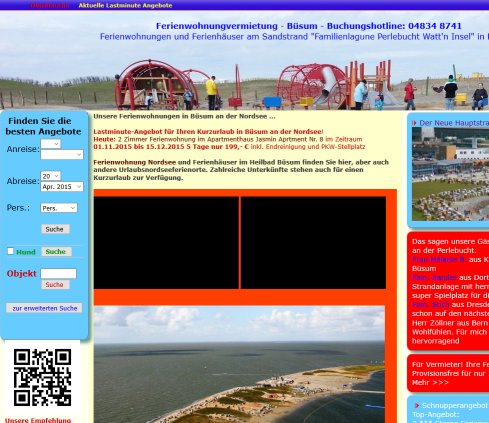 Büsum Ferienwohnungen an der Nordsee öffnungszeit