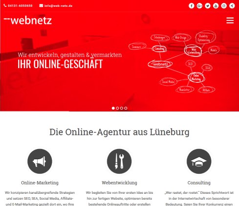 Online Marketing Agentur aus Lüneburg   web netz GmbH web netz GmbH öffnungszeit