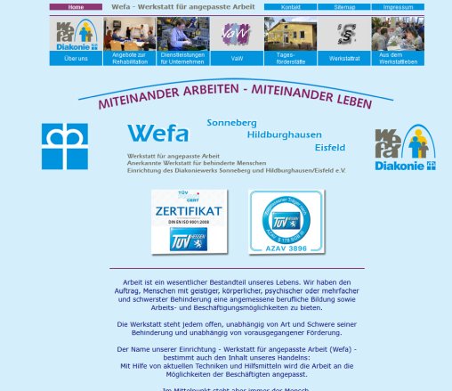 Werkstatt für angepasste Arbeit Anerkannte Werkstatt für Behinderte Menschen Sonneberg und Hildburghausen/Eisfeld e.V. Erfahrung Werkstatt für angepasste Arbeit Anerkannte Werkstatt für Behinderte Menschen Sonneberg und Hildburghausen/Eisfeld e.V. Öffnungszeit