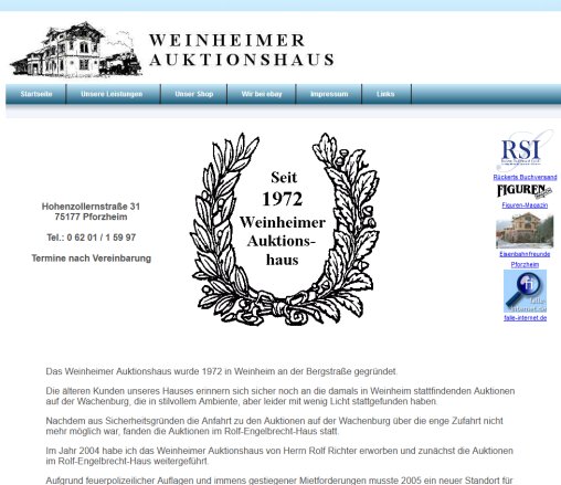 Weinheimer Auktionshaus Georg Schmidt e.K.  öffnungszeit
