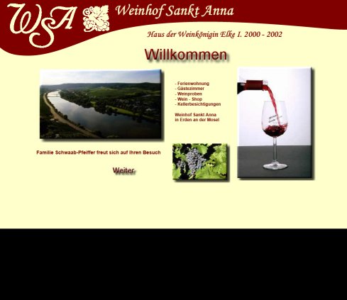 Weinhof Sankt Anna in Erden an der Mosel Erfahrung Weinhof Sankt Anna in Erden an der Mosel öffnungszeit