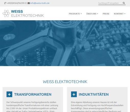 Trafos   Transformatoren   Hersteller WEISS ELEKTROTECHNIK GmbH &ouml;ffnungszeit