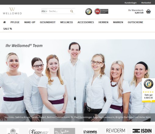 WELLOMED® Kosmetik-Online-Shop für Mikronährstoffe Kosmetik Make-UP und Nahrungsergänzungsmittel Erfahrung WELLOMED® Kosmetik-Online-Shop für Mikronährstoffe Kosmetik Make-UP und Nahrungsergänzungsmittel Öffnungszeit