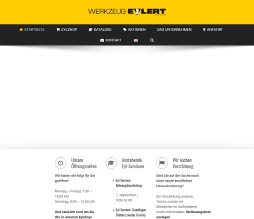 Startseite WERKZEUG EYLERT Werkzeug Eylert GmbH Co. KG Erfahrung Startseite WERKZEUG EYLERT Werkzeug Eylert GmbH Co. KG Öffnungszeit