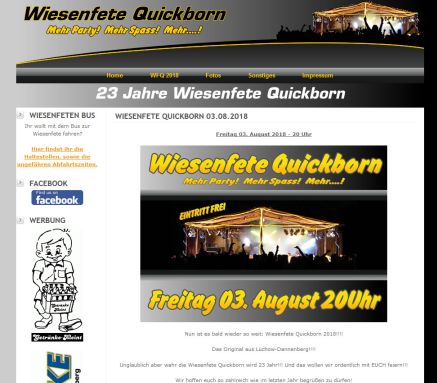 Wiesenfete e.V. Quickborn  öffnungszeit