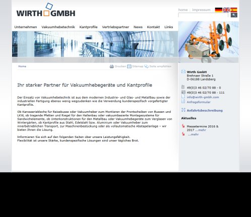 Vakuumhebetechnik Industrie und Glas und Metallbau Wirth GmbH Erfahrung Vakuumhebetechnik Industrie und Glas und Metallbau Wirth GmbH Öffnungszeit