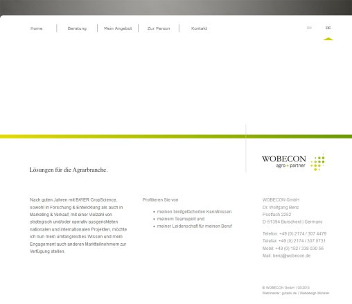 WOBECON | agro solutions GmbH | Home WOBECON agro solutions GmbH öffnungszeit