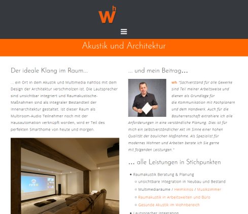 Multimedia und Akustik in der Architektur Erfahrung Multimedia und Akustik in der Architektur öffnungszeit
