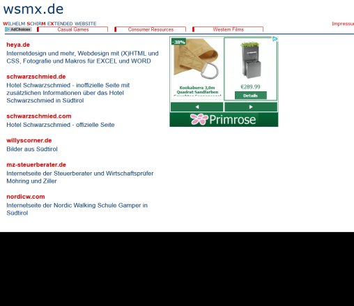 wsmx.info   Wilhelm Schirm extended website  öffnungszeit