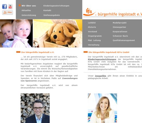 b&uuml;rgerhilfe ingolstadt KiTa GmbH   Kinderkrippe  Kindertageseinrichtungen  Kindertagesst&auml;tte Gesch&auml;ftsstelle der b&uuml;rgerhilfe ingolstadt KiTa GmbH &ouml;ffnungszeit