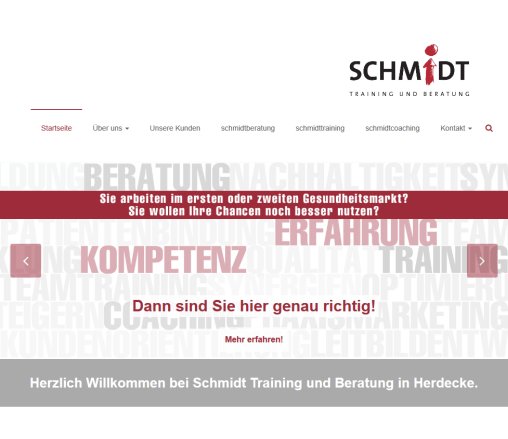 TRAINING UND BERATUNG | SCHMIDT | Trainerprofil  öffnungszeit