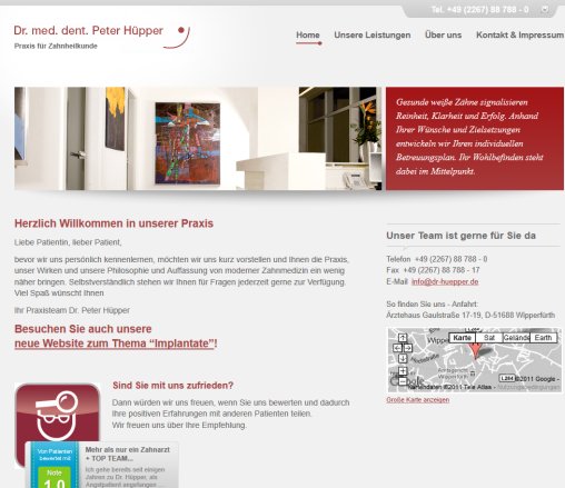 Dr. med. dent. Peter Hüpper | Praxis für Zahnheilkunde isiCore GmbH öffnungszeit