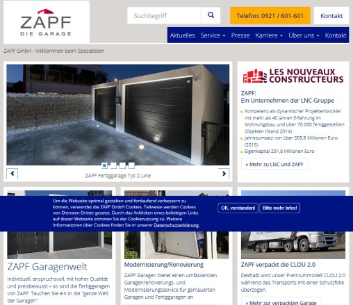 ZAPF GmbH | Der Bau Spezialist für Häuser  Garagen und konstruktive Fertigteile Impressum der ZAPF GmbH öffnungszeit