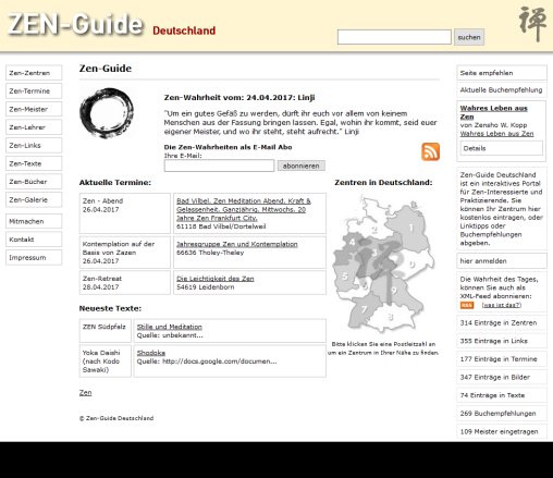 Zen Guide Deutschland   öffnungszeit
