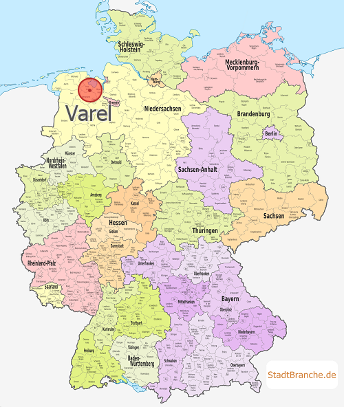 Varel Neuenwege Landkarte Varel Neuenwege Karte Landkreis Friesland Niedersachsen