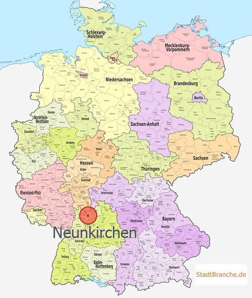 Neunkirchen Karte Neckar-Odenwald-Kreis Baden-Württemberg