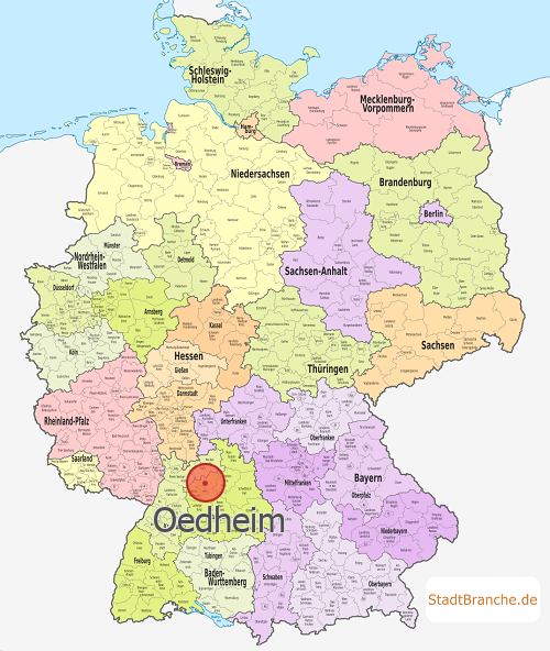Oedheim Karte Landkreis Heilbronn Baden-Württemberg