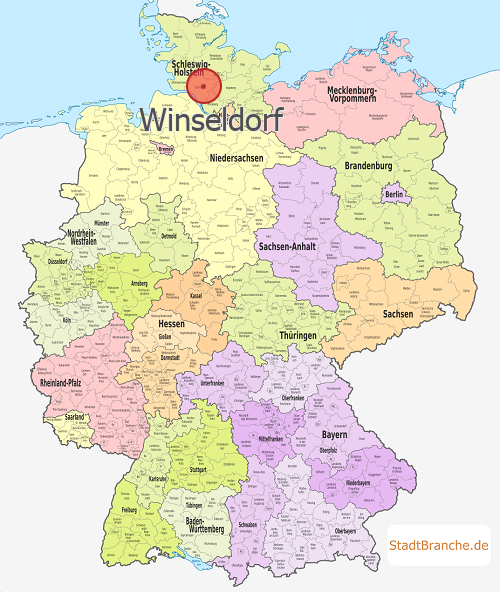 Winseldorf Karte Landkreis Steinburg Schleswig-Holstein