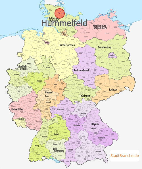 Hummelfeld Karte Landkreis Rendsburg-Eckernförde Schleswig-Holstein