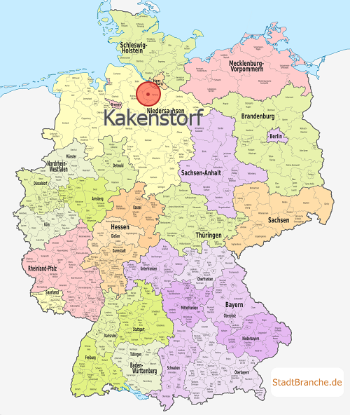 Kakenstorf Karte Landkreis Harburg Niedersachsen