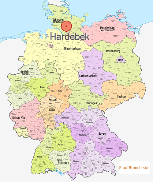 Hardebek Karte Landkreis Segeberg Schleswig-Holstein