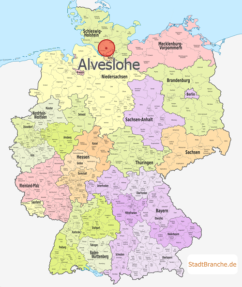 Alveslohe Karte Landkreis Segeberg Schleswig-Holstein