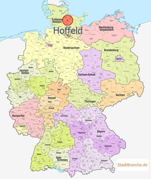 Hoffeld Karte Landkreis Rendsburg-Eckernförde Schleswig-Holstein