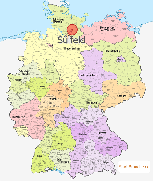 Sülfeld Karte Landkreis Segeberg Schleswig-Holstein