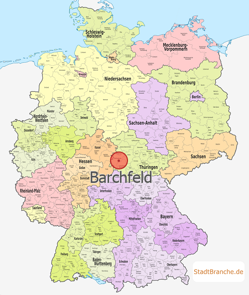 Barchfeld Karte Wartburgkreis Thüringen