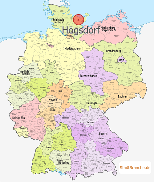 Högsdorf Karte Landkreis Plön Schleswig-Holstein