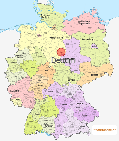 Dettum Karte Landkreis Wolfenbüttel Niedersachsen
