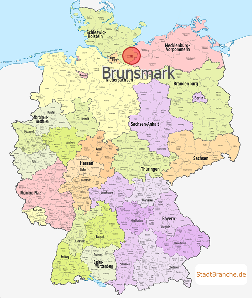 Brunsmark Karte Landkreis Herzogtum Lauenburg Schleswig-Holstein