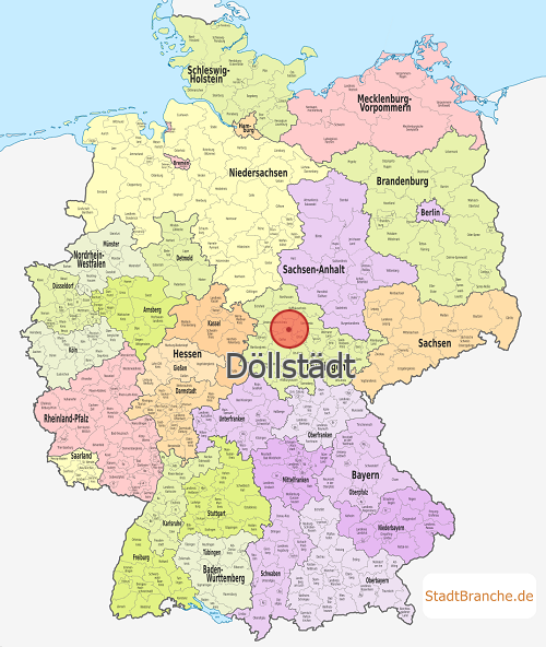 Döllstädt Karte Landkreis Gotha Thüringen
