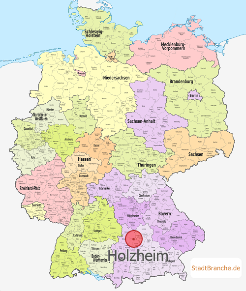 Holzheim Karte Landkreis Donau-Ries Bayern