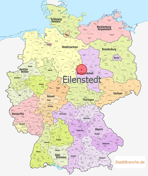 Eilenstedt Karte Landkreis Halberstadt Sachsen-Anhalt