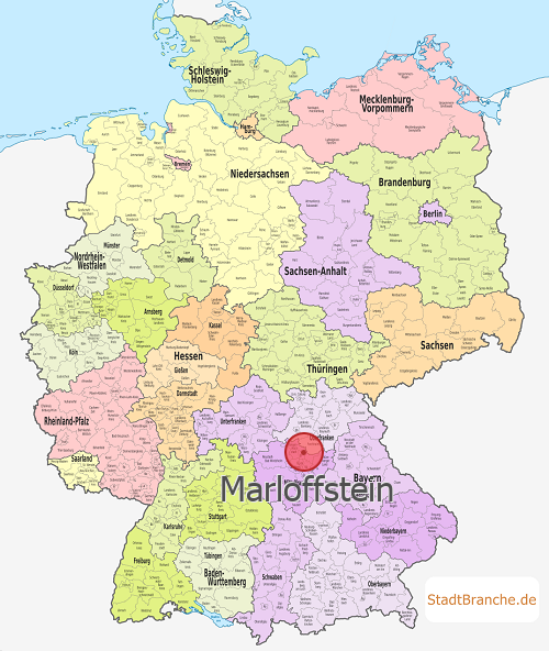 Marloffstein Karte Landkreis Erlangen-Höchstadt Bayern