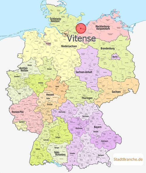 Vitense Karte Landkreis Nordwestmecklenburg Mecklenburg-Vorpommern