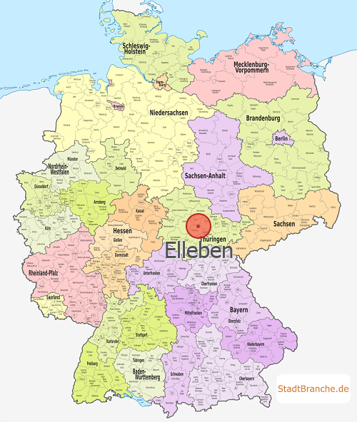 Elleben Karte Ilm-Kreis Thüringen
